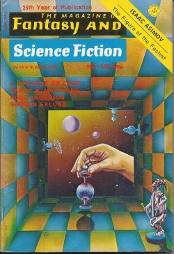 Immagine del venditore per The Magazine of FANTASY AND SCIENCE FICTION (F&SF): November, Nov. 1973 venduto da Books from the Crypt