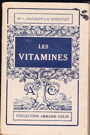 Image du vendeur pour LES VITAMINES mis en vente par secretdulivre