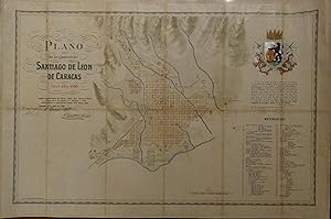 Plano de la ciudad de Santiago de Leon de Caracas en el ano 1810 segun apuntaciones del ilustrisi...