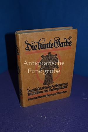 Immagine del venditore per Die bunte Garbe : Deutsche Volkslieder d. Gegenwart, Soldaten-, Gesellen- u. Schelmenlieder m. Singweisen z. Laute. Hrsg. von Joseph Beifus , Hans Scholz venduto da Antiquarische Fundgrube e.U.