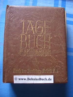 Bild des Verkufers fr Tagebuch aus Politik, Kultur und Wirtschaft 1938 : 2. Jahrgang. zum Verkauf von Antiquariat BehnkeBuch