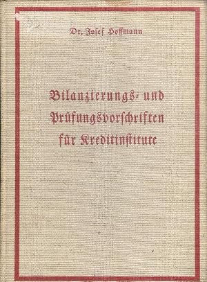 Bild des Verkufers fr Bilanzierungs- und Prfungsvorschriften fr Kreditinstitute. zum Verkauf von erlesenes  Antiquariat & Buchhandlung