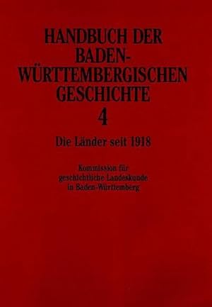 Bild des Verkufers fr Handbuch der Baden-Wrttembergischen Geschichte (Handbuch der Baden-Wrttembergischen Geschichte, Bd. 4) zum Verkauf von AHA-BUCH GmbH