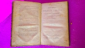 NUEVO MANUAL DE HOMEOPATIA DOMESTICA, DRS, E. C. CHEMPMELL, JUAN SANLLEBY 1850