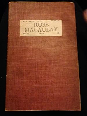 Rose Macaulay ( No. 62 Benn's Augustan Books of Poetry )