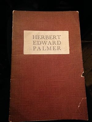 Herbert Edward Palmer ( No. 96 Benn's Augustan Books of Poetry )