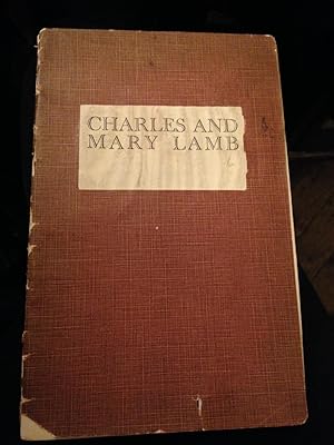 Charles and Mary Lamb ( No. 72 Benn's Augustan Books of Poetry )