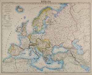 EUROPA. - Karte. "Europa". Gesamtkarte.