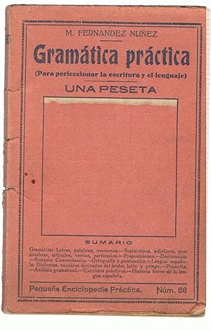 Bild des Verkufers fr GRAMTICA PRCTICA (Para perfeccionar la escritura y el lenguaje) zum Verkauf von Librera Torren de Rueda