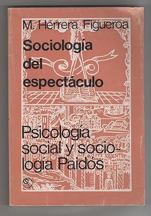 Imagen del vendedor de Sociologa del espectculo a la venta por Librera El Crabo