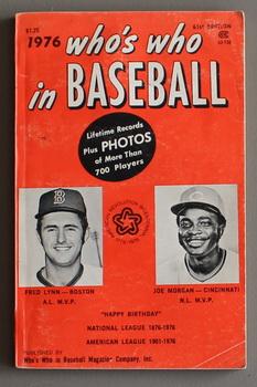 Bild des Verkufers fr 1976 Who's Who in Baseball Joe Morgan, Fred Lynn - 61st Edition; zum Verkauf von Comic World