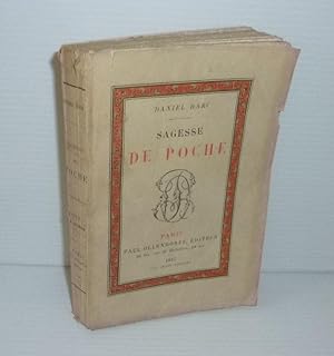 Sagesse de Poche Paris. Paul Ollendorf. 1885.