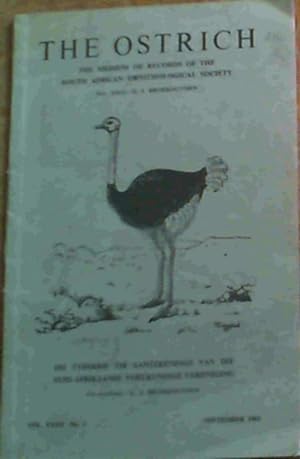 Bild des Verkufers fr The Ostrich Vol. XXXII No.3 September 1961 The Medium Of Records Of The South African Ornithological Society zum Verkauf von Chapter 1