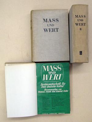 Mass und Wert. Zweimonatsschrift für freie deutsche Kultur. Hrsg. von Thomas Mann und Konrad Falk...