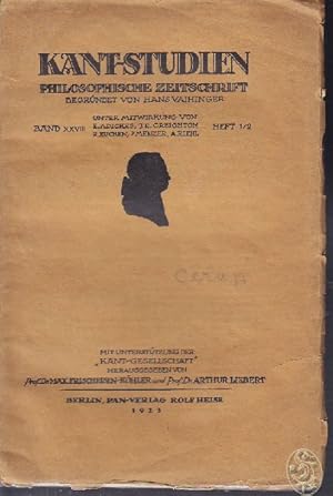 Kant-Studien. Philosophische Zeitschrift begründet v. Hans Vaihinger.