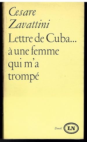Seller image for Lettre de Cuba.a une femme qui m'a tromp. for sale by Librairie l'Aspidistra