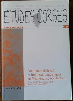 Etudes corses n. 59