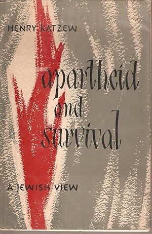 Seller image for Apartheid and Survival - A Jewish View for sale by Snookerybooks