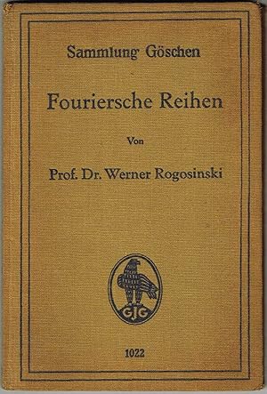 Image du vendeur pour Fouriersche Reihen Mit 4 Figuren(Sammlung Gschen series) mis en vente par SUNSET BOOKS