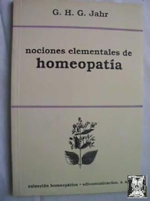 NOCIONES ELEMENTALES DE HOMEOPATÍA