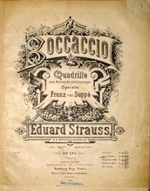 [Op. 180] Boccaccio. Quadrille nach Motiven der gleichnamigen Operette von Franz von Suppé. Op. 1...