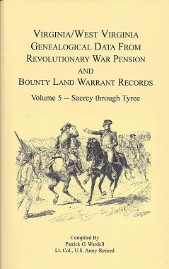 Seller image for Virginia/West Virginia Genealogical Data from Revolutionary War Pension and Bounty Land Warrant Records: Sacrey through Tyree for sale by Storbeck's
