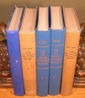VIES DES GRANDS CAPITAINES FRANÇAIS DU MOYEN-AGE (complet en 5 volumes)