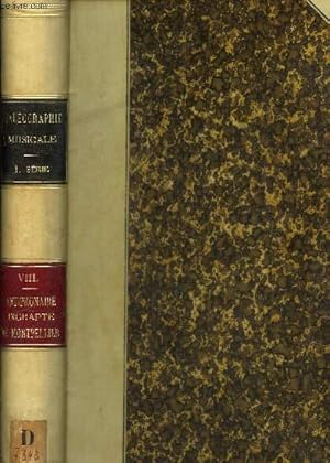 Image du vendeur pour LES PRINCIPAUX MANUSCRITS DE CHANTS GREGORIEN, AMBROISIEN, MOZARABE,GALLICAN - PUBLIES EN FAC SIMILES PHOTOTYPIQUES /TOME VIII DE LA PALEOGRAPHIE MUSICALE :ANTIPHONAIRE DIGRAPTE DE MONTPELLIER mis en vente par Le-Livre