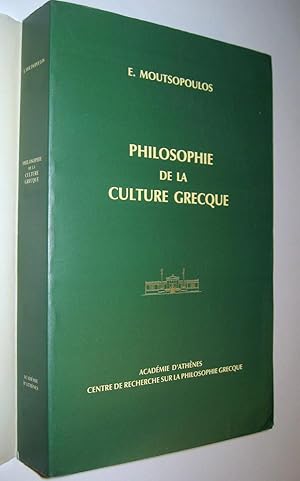 Seller image for Philosophie de la culture grecque for sale by Le Chemin des philosophes