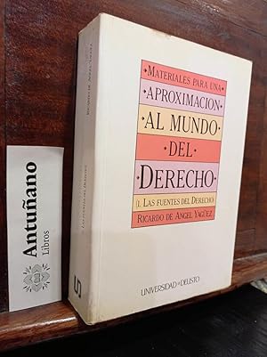 Image du vendeur pour Materiales para una aproximacion al mundo del derecho. (I Las fuentes del derecho) mis en vente par Libros Antuano