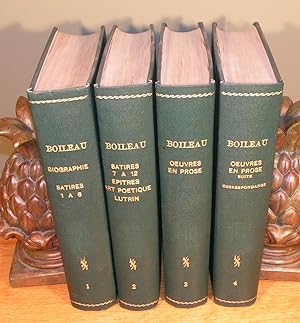 OEUVRES COMPLÈTES DE BOILEAU (complet en 4 volumes)