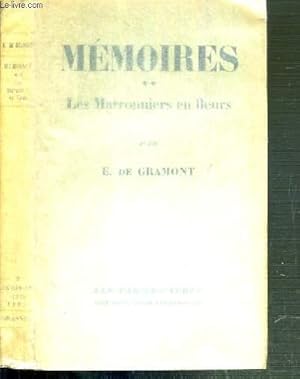 Imagen del vendedor de MEMOIRES - TOME 2. LES MARRONNIERS EN FLEURS / LES CAHIERS VERTS N2 a la venta por Le-Livre