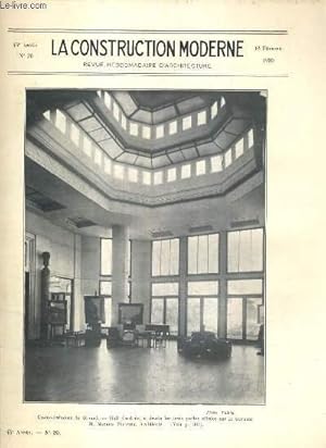 Immagine del venditore per LA CONSTRUCTION MODERNE - 45e VOLUME (1929-1930) - FASCICULE N�20 - CASINO-BALNEUM DE DINARD, plages bretonnes, le golfe de saint-malo, coupe longitudinale, plan de l'etage superieur, coupes transversales de la piscine, salle des fetes, hall d'entr�e. venduto da Le-Livre