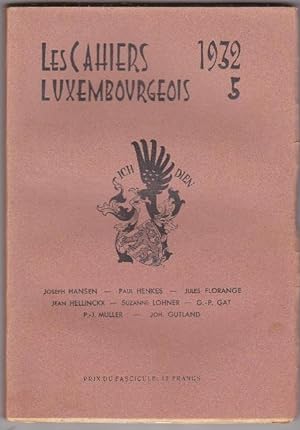 Les Cahiers Luxembourgeois - 1932-N.5
