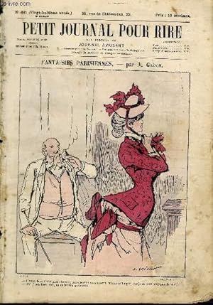 Seller image for Petit journal pour rire N461 de la 3me srie- Fantaisies parisiennes for sale by Le-Livre