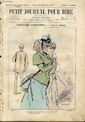 Seller image for Petit journal pour rire N463 de la 3me srie - Fantaisies parisiennes for sale by Le-Livre