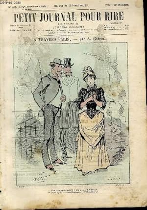 Image du vendeur pour Petit journal pour rire N475 de la 3me srie - A travers Paris mis en vente par Le-Livre