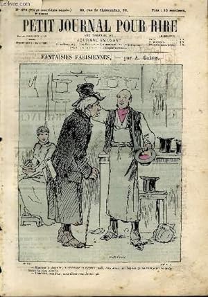 Seller image for Petit journal pour rire N479 de la 3me srie - Fantaisies for sale by Le-Livre