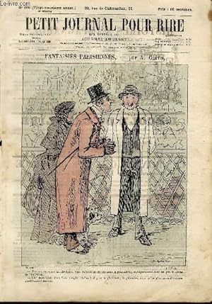 Seller image for Petit journal pour rire N485 de la 3me srie - Fantaisies parisiennes for sale by Le-Livre