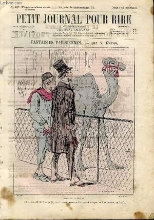 Seller image for Petit journal pour rire N487 de la 3me srie - Fantaisies parisiennes for sale by Le-Livre