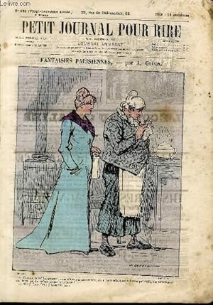 Seller image for Petit journal pour rire N489 de la 3 srie - Fantaisies parisiennes for sale by Le-Livre