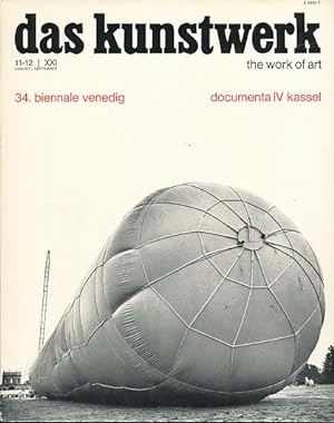 Seller image for Das Kunstwerk. the work of art. Jg. 21, Nr. 11/12. Begrndet von Woldemar Klein. for sale by Fundus-Online GbR Borkert Schwarz Zerfa