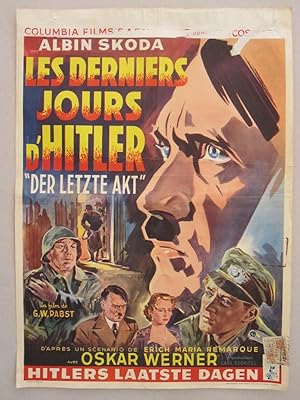 Seller image for George Wilhelm (G.W.) Pabst - Der Letzte Akt (Les Derniers Jours d'Hitler) Vintage Movie Poster for sale by Antiquariaat Paul Nederpel