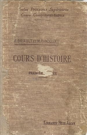 Cours d'histoire - depuis le début du XVIe siècle jusqu'en 1774 - première année