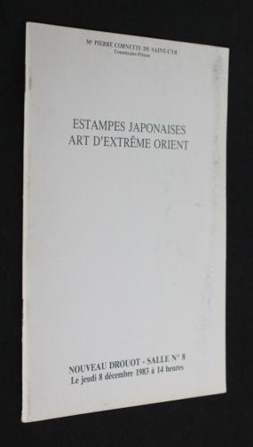 Imagen del vendedor de Estampes japonaises - Art d'Extrme-Orient (vente aux enchres nouveau Drouot, 8 dcembre 1983) a la venta por Abraxas-libris