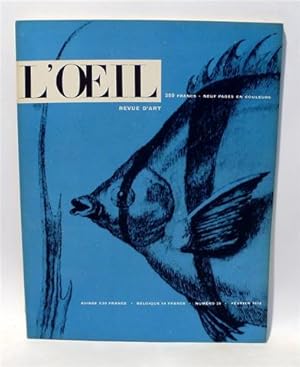 L'OEIL - REVUE D'ART - Número 38 - Febrero 1958