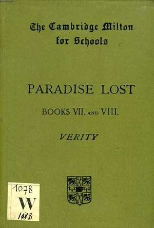 Seller image for PARADISE LOST, BOOKS VII & VIII for sale by Le-Livre