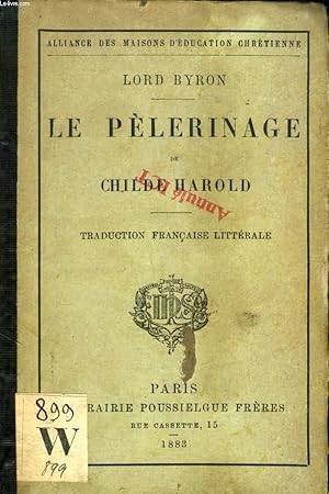 Image du vendeur pour LE PELERINAGE DE CHILDE HAROLD mis en vente par Le-Livre