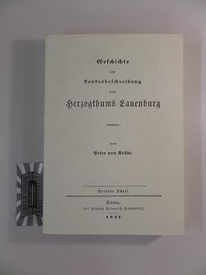 Bild des Verkufers fr Geschichte und Landesbeschreibung des Herzogthums Lauenburg. zum Verkauf von Druckwaren Antiquariat