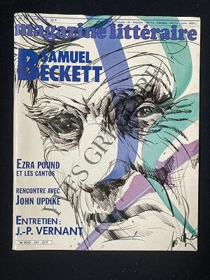 MAGAZINE LITTERAIRE-N°231-JUIN 1986-SAMUEL BECKETT